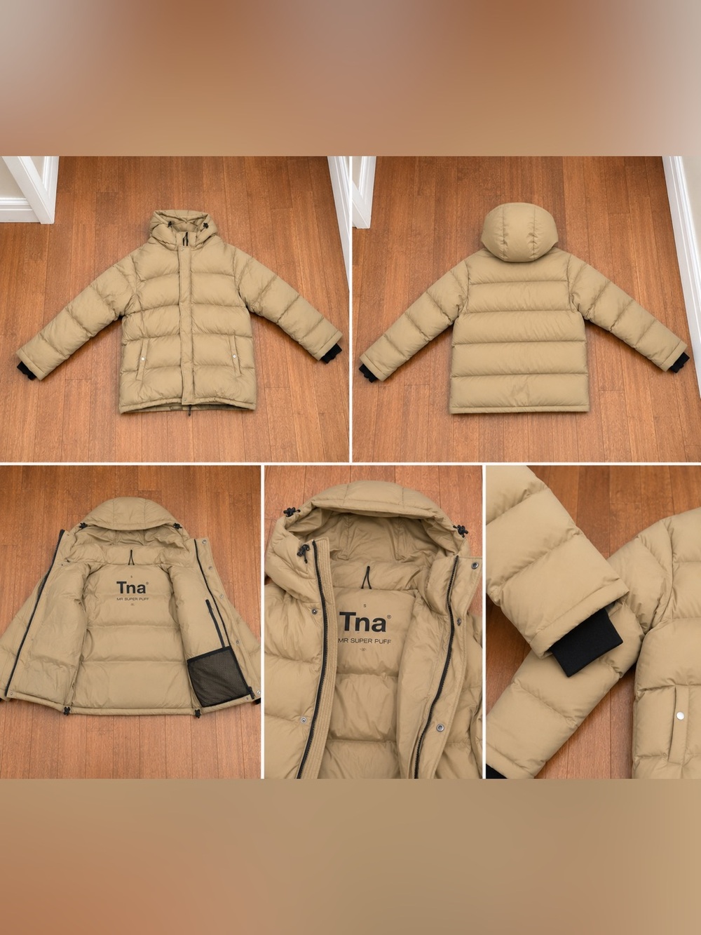 TNA Mr. Super Puff Jacket – Tan/Beige ARITZIA